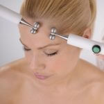 CACI Ultra Facial on girls forehead