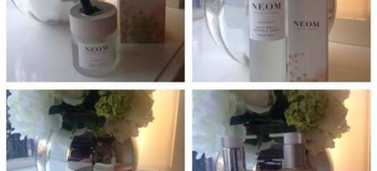 Collage of Neom Product Range